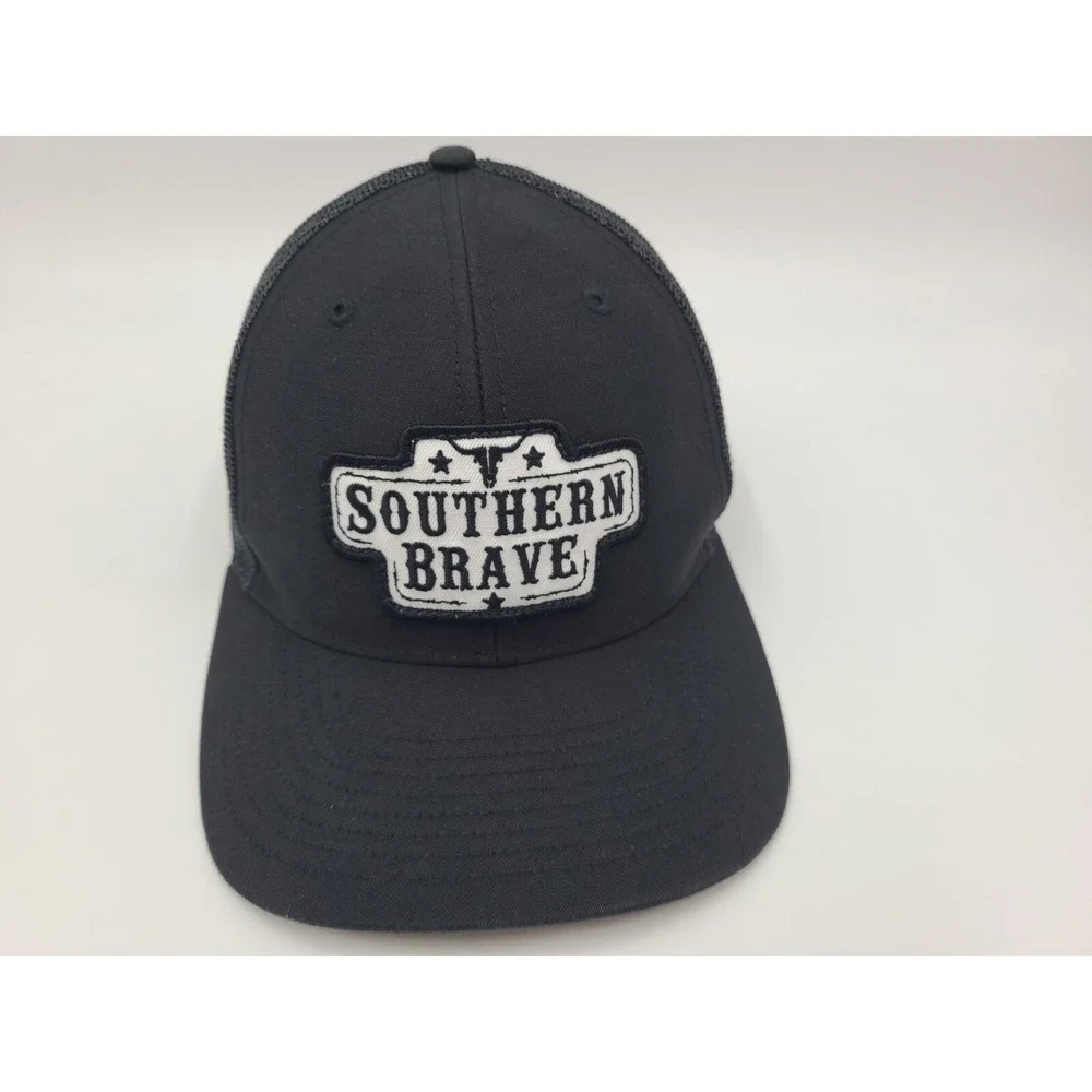 Southern Brave Richardson Mesh Trucker Snapback Hat Cap Country Men Women Black‎